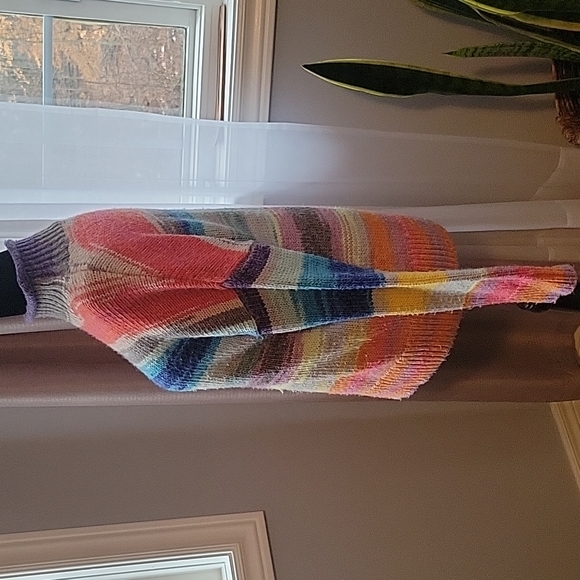 Gap rainbow striped turtleneck sweater - Picture 4 of 7